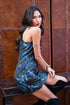 Nina Dress - Teal Motif